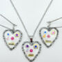 Hand Made Cute Heart Face Character Necklace Silver Or Gold, thumbnail 6 of 10