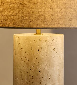 Stone Table Lamp, Cream, 5 of 5