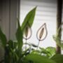 Peace Lily Plant Stake Stained Glass Faux Flowers, thumbnail 3 of 5