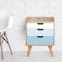 Contemporary Bedside Table Gradient Coloured Drawers, thumbnail 1 of 8
