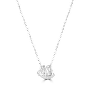 Personalised Sterling Silver Sloth Necklace, 4 of 9
