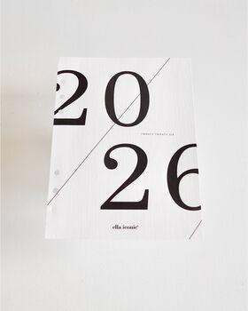 2026 Light Ivory Linen Paper A5 Planner Dashboard, 5 of 5