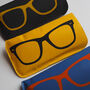 Yellow And Black Printed Sunglasses Case, thumbnail 3 of 10