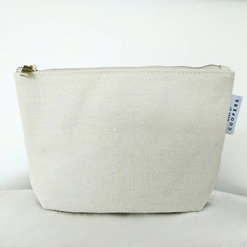 Cotton Wash Bag By Made By Coopers