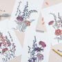Personalised Family Birth Flower Print, thumbnail 2 of 6