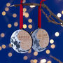 Baby's First Christmas Moon Tree Ornament, thumbnail 1 of 8