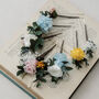Millie Wildflower Pastel Wedding Seven Piece Hair Pin Set, thumbnail 4 of 4