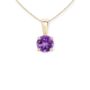Genuine Amethyst Necklace In 9ct Gold, thumbnail 5 of 12