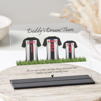 Personalised Dad Dream Team Football Shirt Plaque, 4 of 10