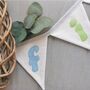 Summer House Bunting Flags, Pastel Rainbow Fabric Bunting, Personalised Name Banner For Child's Bedroom, Decorative Garland, thumbnail 6 of 9