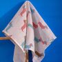 Muslin Square Dachshund Baby Burp Cloth Set Of Three, thumbnail 3 of 7