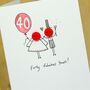 Personalised 'Button Anniversary' Handmade Card, thumbnail 3 of 11