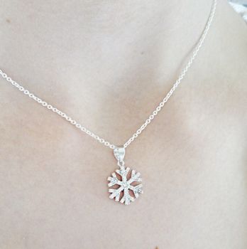 Snowflake Necklace By Sophie Jones Jewellery | notonthehighstreet.com