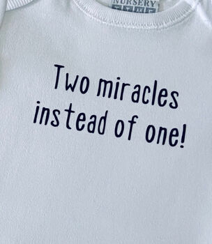 Twice The Blessings Twice The Fun Twin Baby Gifts, 6 of 7