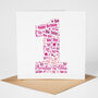 Personalised 1st Birthday Card For Girl, thumbnail 1 of 2