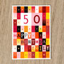 Personalised 50th Birthday Card Age And Name 1975, thumbnail 6 of 9