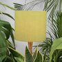 Linen Lime Green Lampshade, thumbnail 1 of 9
