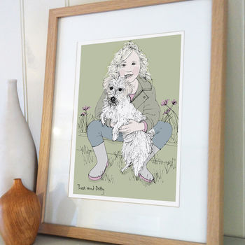 Personalised Portrait With Your Pet, 3 of 12