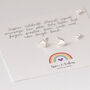 Rainbow Teacher Gift Sterling Silver Studs, thumbnail 1 of 9