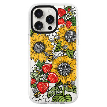 Sunflower Bees Strawberry Phone Case For iPhone, 9 of 10