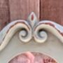 Oval Green Painted Photo Frame 5x6 Inch Vintage Style Home Decor, thumbnail 6 of 8