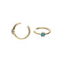 18ct Gold Plated Blue Opal Ear Cuff, thumbnail 2 of 6