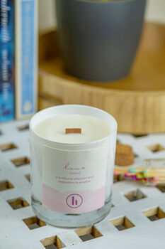 'Love' A Soft, Floral Scented Candle, 3 of 3