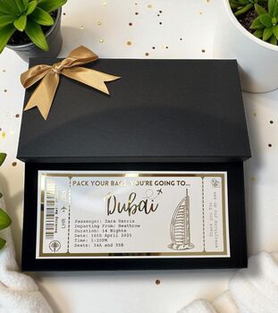 Surprise Holiday Personalised Gift Voucher Ticket, 11 of 11