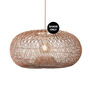 Large Hand Woven Oval Bamboo Pendant Light Shade, thumbnail 3 of 8