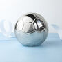 Personalised Silver Plated Football Money Box, thumbnail 3 of 5