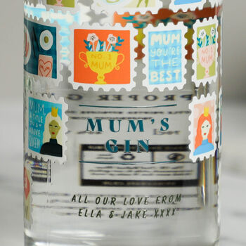 Personalised Best Mum 75cl Gin/Vodka Bottle, 2 of 8