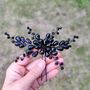 Black Crystal Hair Pin, thumbnail 2 of 7