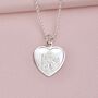 Personalised Girl's St. Christopher Heart Birthstone Necklace, thumbnail 5 of 9