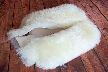 Sheepskin Water Bottle Cover Natural Medical Leather, 2 of 5