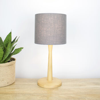 Linen Graphite Grey Lampshade, 4 of 9