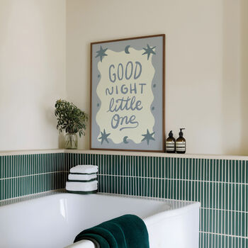Good Night Little One Print, Good Night Nursery Print, 8 of 12