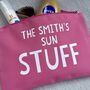 Personalised Sun Stuff Storage Pouch Holiday Bag, thumbnail 2 of 5