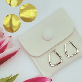 Cool Self Care Gift For Her – Slippers, Silver Earrings, Makeup Bag And Hand Cream, 4 of 10