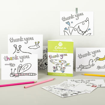 Colour In Thank You Cards, 2 of 4
