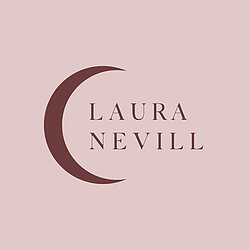 Laura Nevill Hand painted home wares logo.