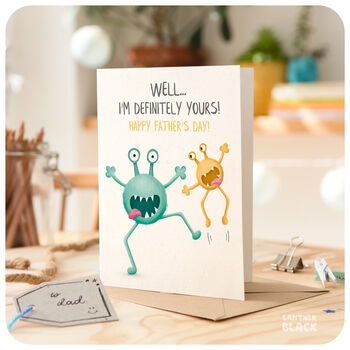 Funny Monsters Happy Father's Day Dad Card, 4 of 6