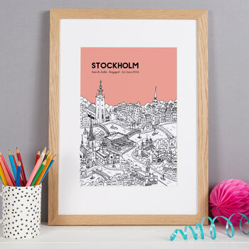Personalised Stockholm Print, 4 of 10