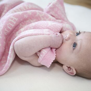 Waveney Cashmere Cotton Baby Blanket, 4 of 8