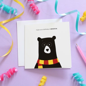 Magical Bear, Birthday Card, 2 of 3
