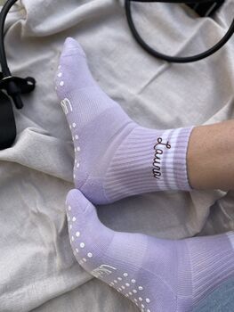 Personalised Pilates Grip Socks, 3 of 4