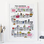 30th Birthday Personalised Print ‘The Road To 30’, thumbnail 6 of 10
