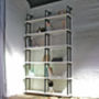 Sean Reclaimed White Painted Scaffolding Bookcase, thumbnail 1 of 5
