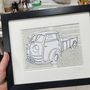 Personalised Favourite Car Embroidered Artwork, thumbnail 4 of 7