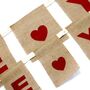 Love Hearts Bunting I Love You, thumbnail 5 of 8