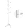 Wooden Coat Rack Tree Stand Eight Hooks, thumbnail 7 of 8